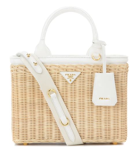 prada beach baf|prada wicker tote bag.